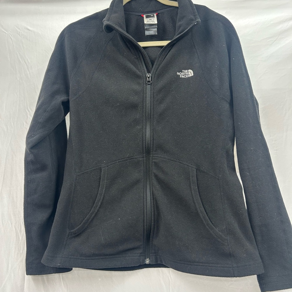 Vintage The North Face Black Fleece Full Zip Jacket